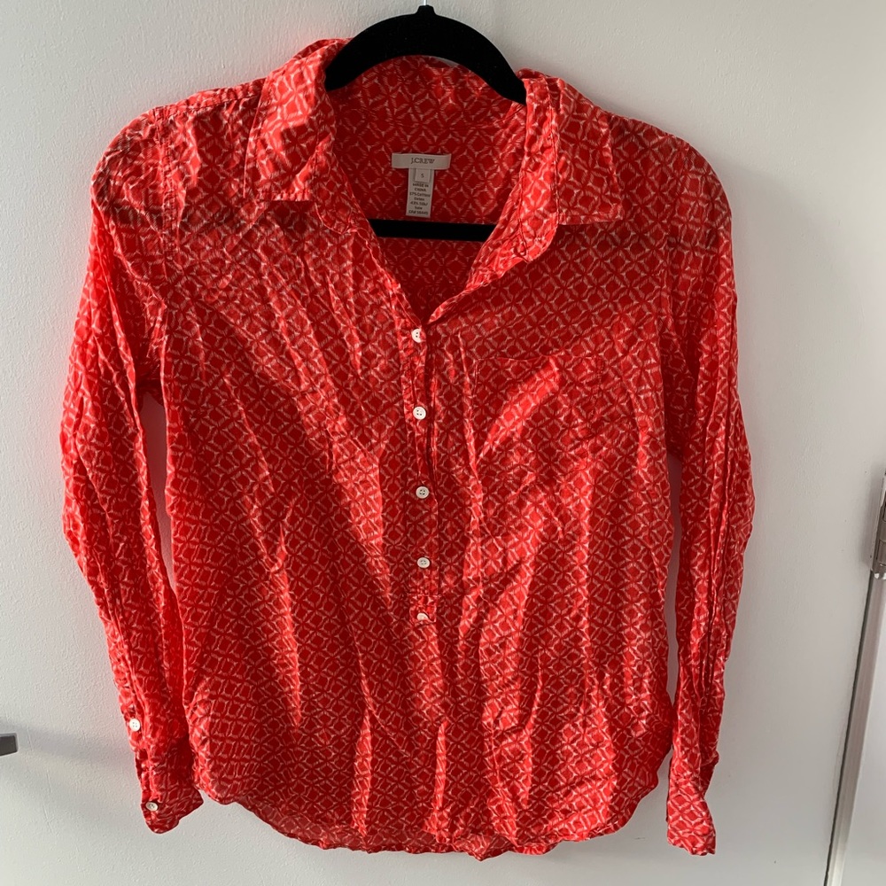 J crew button down blouse